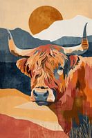 Beau et abstrait : Highlander écossais