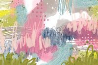 Happy Pastelly I, abstrakte Mischtechnik