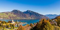 Spiez sur le lac de Thoune dans l'Oberland bernois en Suisse