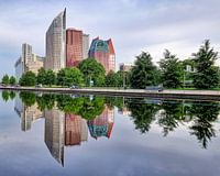 Skyline Den Haag mit Wasser Reflexion