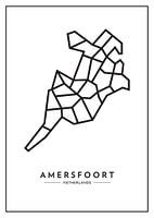 Amersfoort von oben - abstrakte Linien mit Charakter