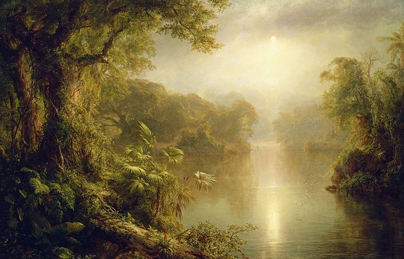 Frederic Edwin Church~Der Fluss des Lichts, um 1877 von finemasterpiece