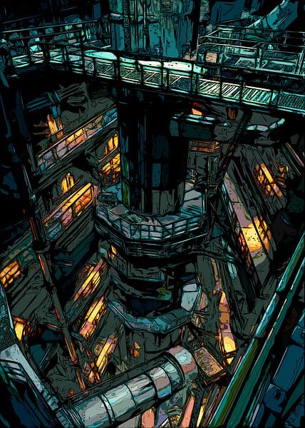 unterirdische kreuzende und mehrstufige Gänge von irvan halim