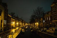 Bakenessergracht Haarlem sneeuw januari 2021 kleur