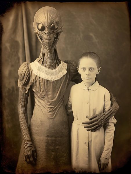 Vintage family photo | Grandmother and me by Frank Daske | Foto & Design