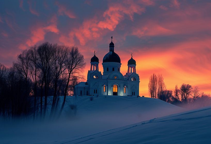 Glanz durch Kirchenbögen von fernlichtsicht