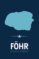 Föhr | Map Design | Island Silhouette