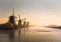 Sonnenaufgang bei Kinderdijk in Holland