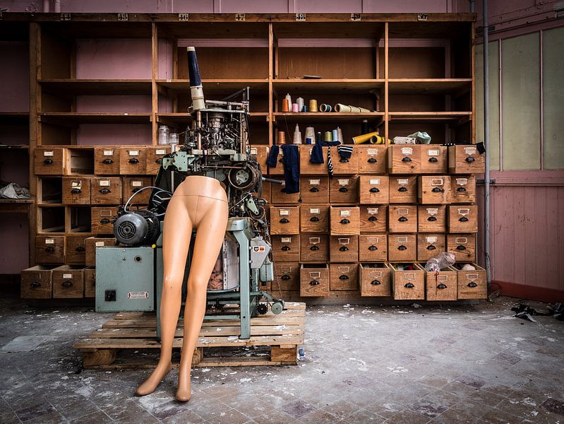 Schaufensterpuppe in der Fabrik von Inge van den Brande