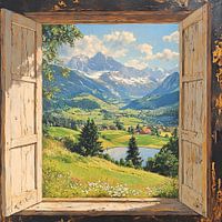 Mountain landscape | Mountain and Lake View