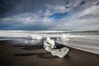 La banquise sur la plage de Diamond Beach - Islande