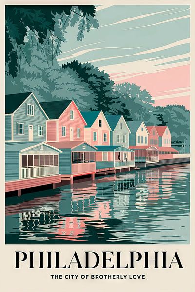 Philadelphie par Poster Art Shop