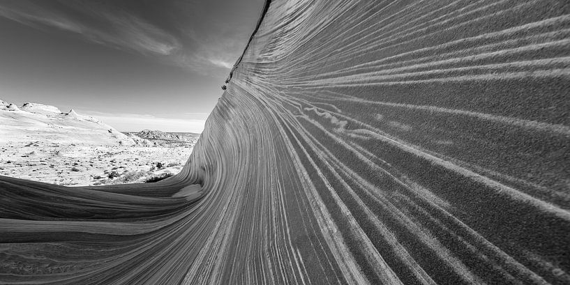 Die Welle in Schwarz und Weiß von Henk Meijer Photography