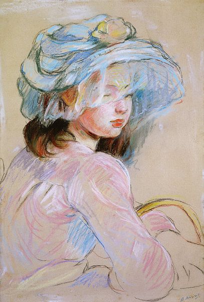 Berthe Morisot,Mädchen trägt einen Korb von finemasterpiece