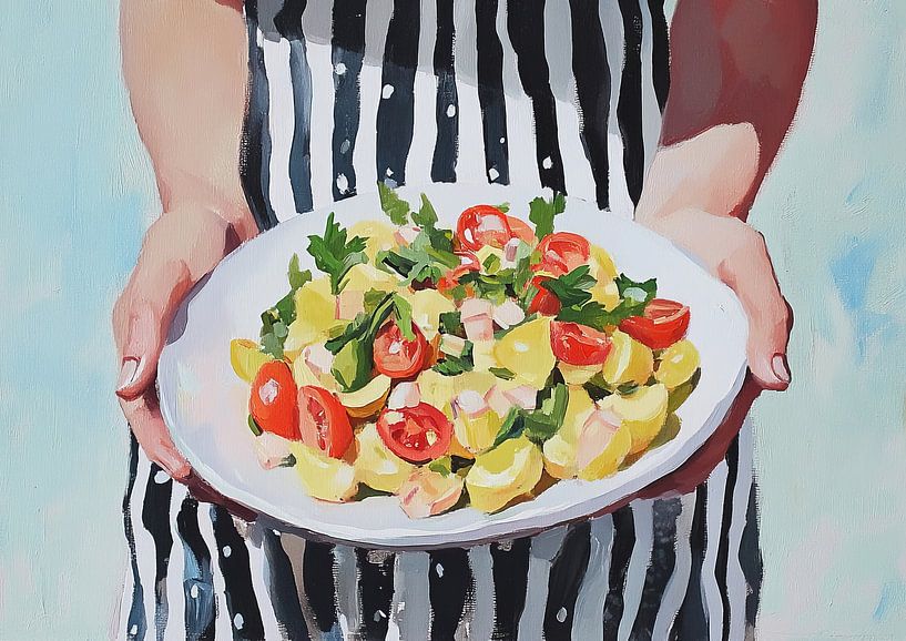 Fresh Salad | Salad Art by Wonderful Art