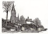 Panorama Tegelen on the river Meuse