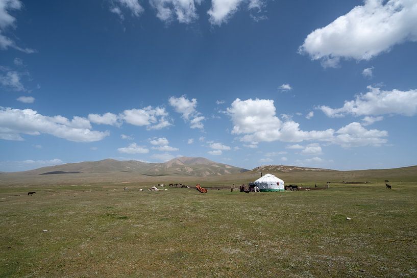 Yurt in Song Kul in Kyrgyzstan by Mickéle Godderis