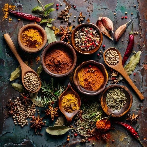 Épices exotiques - Nature morte par Poster Art Shop