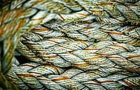 Farben im Geflecht – Detail eines robusten Seils