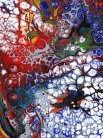 Peinture abstraite à l'acrylique