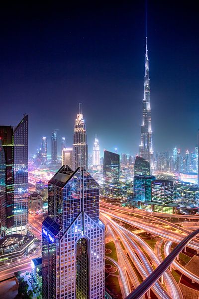 Burj Khalifa erleuchtet den Himmel von Rene Siebring