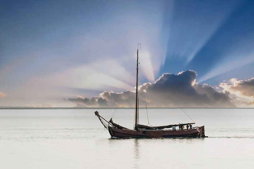 Wadden Sea, sunrise by Gert Hilbink