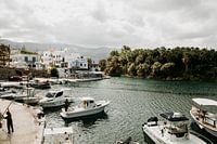 Port of fishing village Sissi in Greek Crete