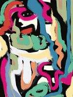 Kräftige bunte Pinselstriche