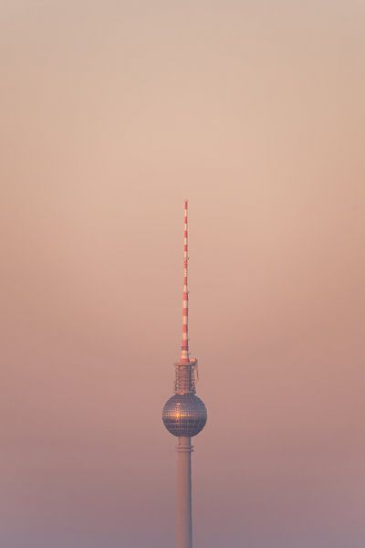 Berlin television tower in the morning light by Sven Schleider