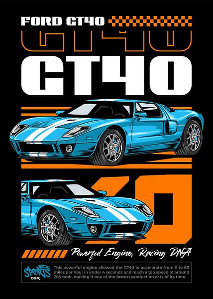 Ford GT40 Super Car par Adam Khabibi