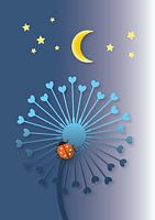 Série d'illustrations de puériculture avec des pissenlits (6)