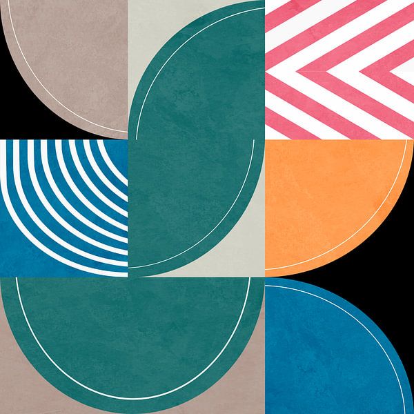 Abstrakte Kurven 5 von Georgia Chagas