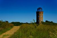 Peilturm am Kap Arkona auf Rügen mit Weg