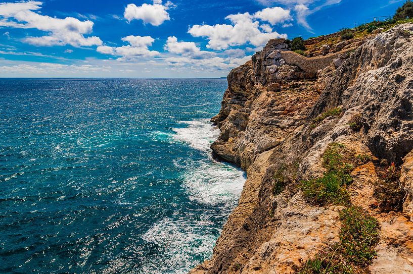 Vue d'un paysage maritime avec un littoral rocheux par Alex Winter