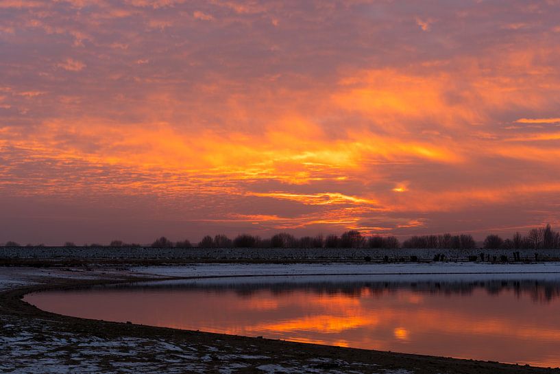Sonnenuntergang in Wilp von Mark Beunk
