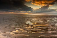 Rückläufige Flut auf dem Brouwersdam