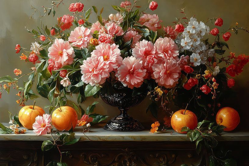 malerisches Stillleben mit Blumen von Egon Zitter