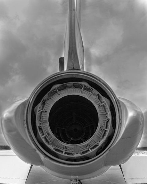 US-AirForce FC-032 Black and White Portrait Back by Baris Arkin