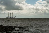 Schip op Ijsselmeer 