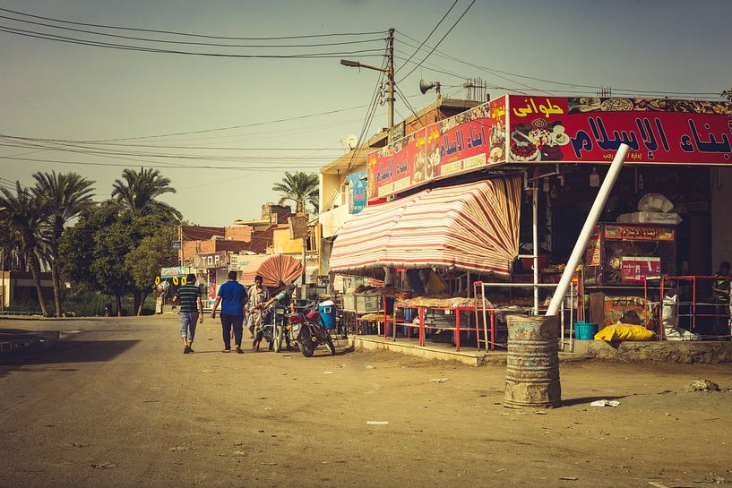 Les rues d'Égypte (Le Caire et Fayoum) 10 par FotoDennis.com | Werk op de Muur