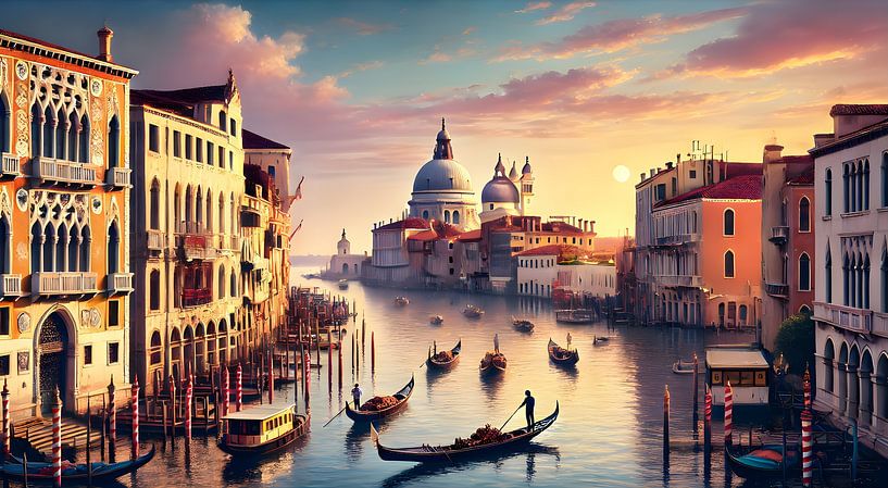 Canal Grande in Venedig von Rita Tielemans Art