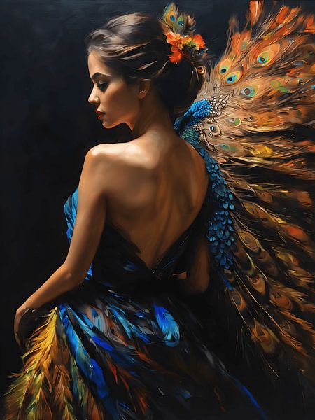 ein Kleid von farbenprächtiger Schönheit von Jolique Arte