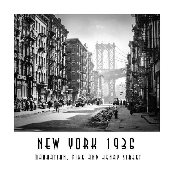 New York 1936 : Manhattan, Pike et Henry Streets par Christian Müringer