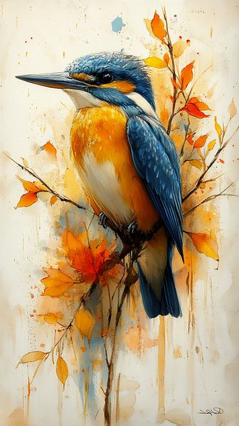 martin-pêcheur par Gelissen Artworks