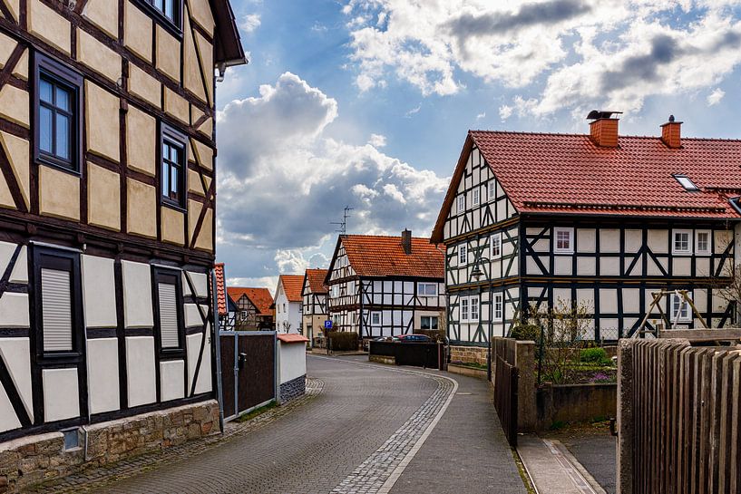 Half-timbered village Herleshausen by Roland Brack