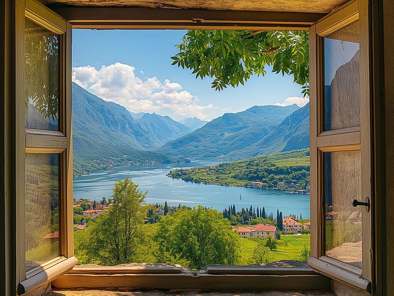 vues depuis la maison ou à travers un cadre naturel à l'extérieur par Egon Zitter