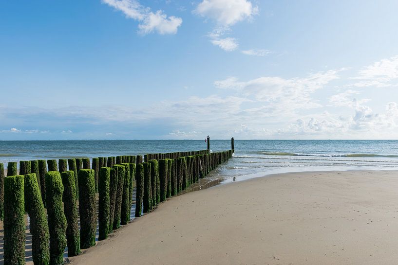 Sea crib, breakwater in Soutelande by Patrick Verhoef