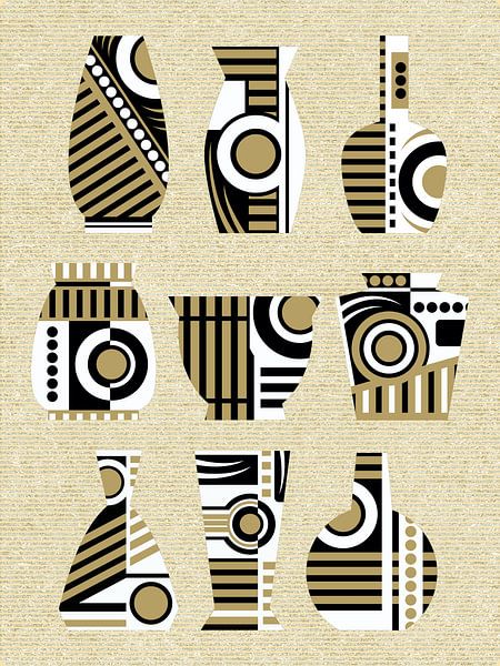 Skandinavien Mid Century Blumenvasen von Mad Dog Art