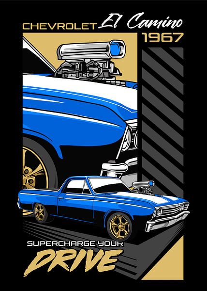 Chevrolet El Camino Muscle Car by Adam Khabibi