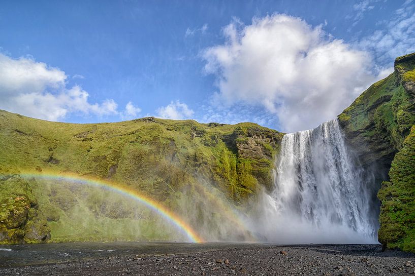 Chute d'eau Skogafoss en Islande par Sjoerd van der Wal Photographie
